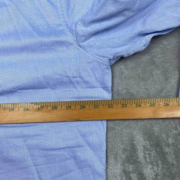 Duchamp London Slim Fit Dress Shirt 16/L Light Blue Long Sleeve a0429 - Picture 4 of 7